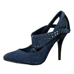   by Steve Madden Womens Flyn Suede Studded Pumps  
