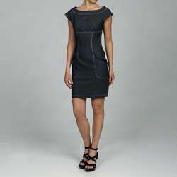 Miss Sixty Womens Black Denim Zipper Sheath Dress  Overstock