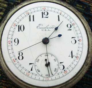   American Excelsior New York Standard Chronograph Pocket Watch  