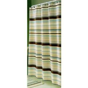  City Stripe Fabric Shower Curtain