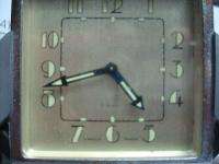 1930s Vintage Art Deco Swiss Made Alarm Clock Mantel Desk Shelf 8 day 