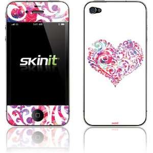  Skinit Swirly Heart Vinyl Skin for Apple iPhone 4 / 4S 