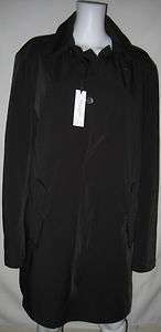 AUTHENTIC Versace Mens Black Buttoned Down Trench Coat 