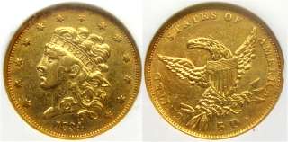 Jetproofs™ proudly offers this 1834 $5 Gold Classic Head Plain 4 NGC 