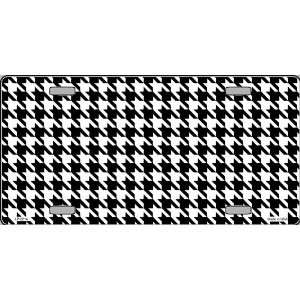   Black and White Flat Automotive License Plates Blanks for Customizing