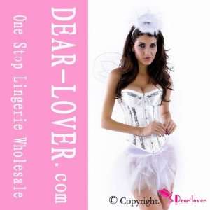  5 pc class angel corset costume lc8503+ er price + cost 