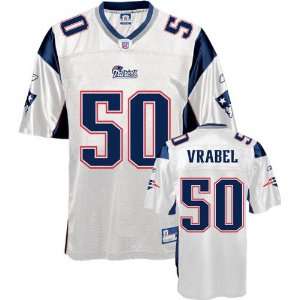 Mike Vrabel White Reebok NFL Replica New England Patriots Youth Jersey
