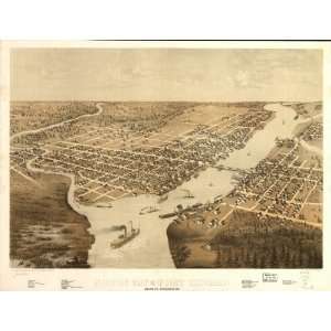   Howard, Brown Co., Wisconsin 1867. Drawn by A. Ruger.