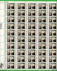 US Stamps   John Sloan   Amer Artist   sht 50   8 cent  