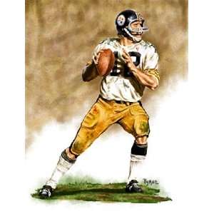  Large Terry Bradshaw Pittsburgh Steelers Giclee Sports 