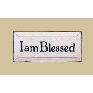    SaltBox Gifts I818IAB I AM Blessed Sign: Patio, Lawn & Garden