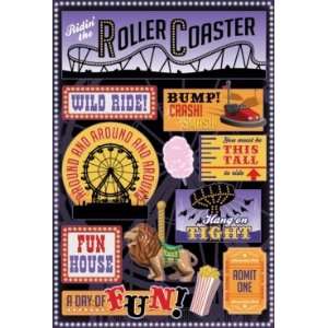  Amusement Park Wild Ride Cardstock Stickers: Electronics