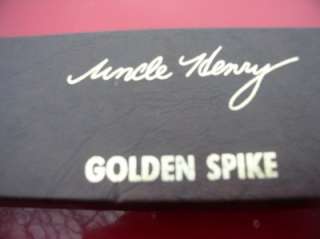 Schrade USA Golden Spike Fixed Blade Knife MIB 153 UH  