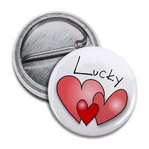  LUCKY HEARTS Valentines Day 1 Mini Pinback Button Badge 