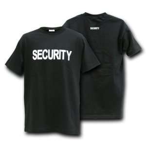 US Security, Black Officer Law Enforcement Black T Shirts 