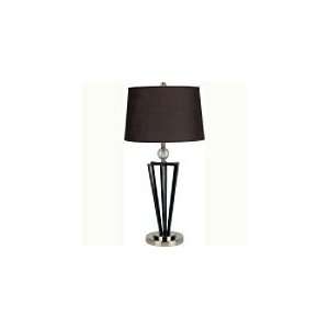 ORE Black Crystal Ball Table Lamp:  Kitchen & Dining