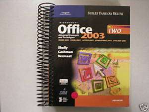 Microsoft Office 2003 textbook Course two Shelly 2004  