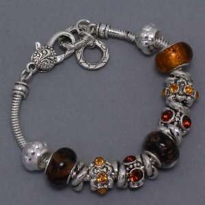  Pandora Style Bracelet Topaz Beads & Stones Everything 