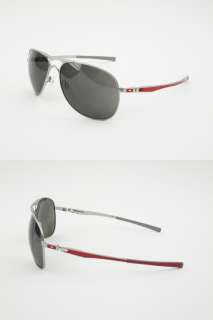 New Mens Oakley Sunglasses Plantiff Ducati Silver Red Warm Grey oo4057 