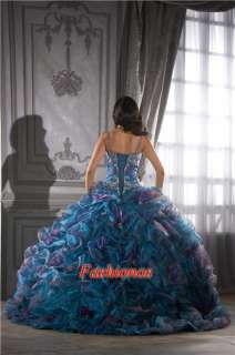   Blue Sweetheart Quinceanera Dress Ball Gown for Sweet 16/15th Birthday
