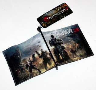 GEARS OF WAR 3 Microsoft XBox 360 Video Marcus Fenix BIFOLD WALLET and 
