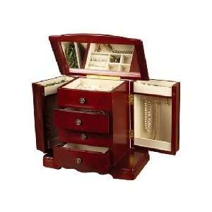   Door Musical Jewelry Box with Full Lift Lid Mirror