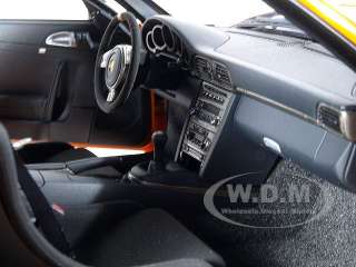   car model of Porsche 911 (997) GT3 RS Orange die cast car by AutoArt