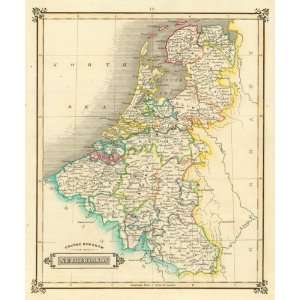    Lizars 1831 Antique Map of the Netherlands