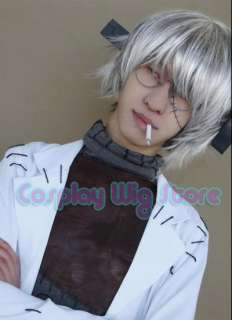 Soul Eater Stein Short Grey Cosplay Layered Wig  