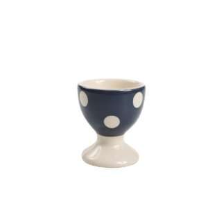  Village Fete Range   Ceramic Blue Spot Egg Cup Kitchen 