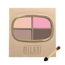 Milani Powder Eye Shadow Quad brown pink ~ 03 Dream Baby  