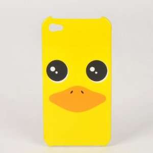  For iPhone 4 Yellow Duck Face Hard Cover Case Skin Cell 