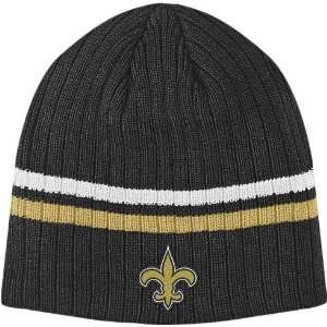  New Orleans Saints NFL Team Stripe Cuffless Knit Hat 