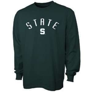   Spartans Green Youth Big Hit Long Sleeve T shirt: Sports & Outdoors