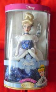 Brass Key Snowflake Cinderella Procelain Keepsake Doll  