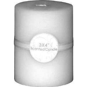Ocean Scented Pillar Candle 3x4 White 