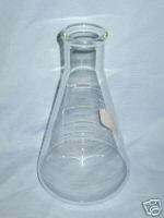 Case of 6 1 Liter 1000ml Narrow mouth Erlenmeyer Flasks  