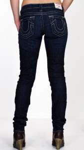 True Religion Jeans Stella Skinny Fit WAK592TS Blue Women New 