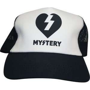  Mys Heart Mesh Hat   White/Black