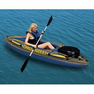 Intex Inflatable Kayak Intex Challenger K1 One Man Kayak at 