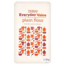Tesco Everyday Value Plain Flour 1.5Kg   Groceries   Tesco Groceries