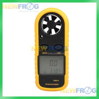 Anemometer Thermometer Air Wind Flow Meter Bar Graph  