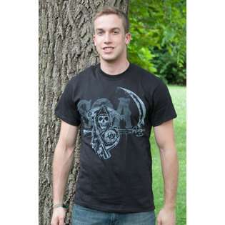 Sons of Anarchy SOA Reaper Black Graphic TShirt 