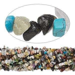 Huge Lot of 10 Strands Assorted Gemstone Chip Beads~Mix  