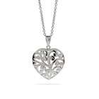EvesAddiction Vintage Filigree Heart Sterling Silver Necklace