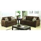 Best Quality 2 pc Espresso fabric upholstered Sofa and love seat set