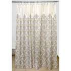  Waverly Bedazzled Grey Damask Shower Curtain