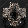 Rhinestone crystal owl night bird stretch Elastic fashion jewel 