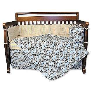 Willow 4 Pc. Crib Bedding Set, Teal  Trend Lab Baby Bedding Bedding 