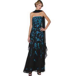   Black Evening Gown. Womens Long Evening Gown. Prom Dress (1878) Black